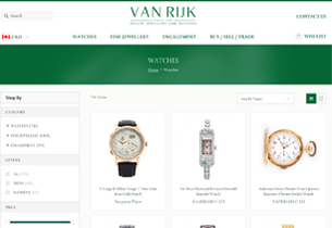 Magento Ecommerce store for Vanrijk